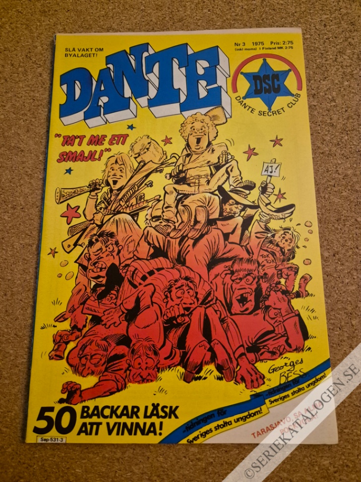 Framsida på Dante #3 (1975)