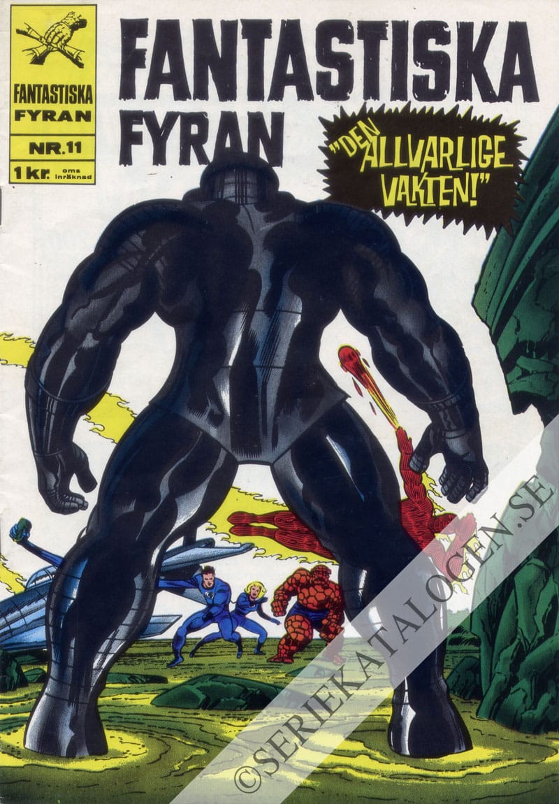 Framsida på Fantastiska Fyran #11 (1968)
