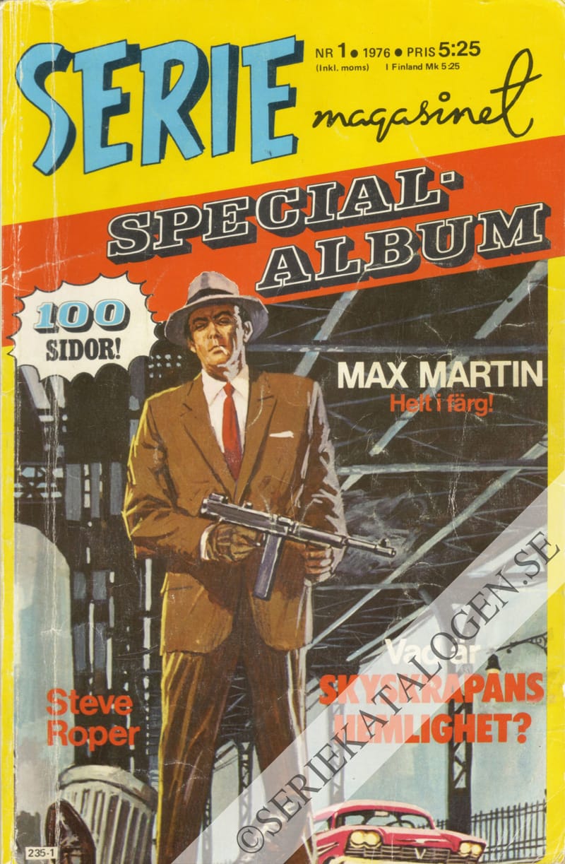 Framsida på Seriemagasinet specialalbum #1 (1976)