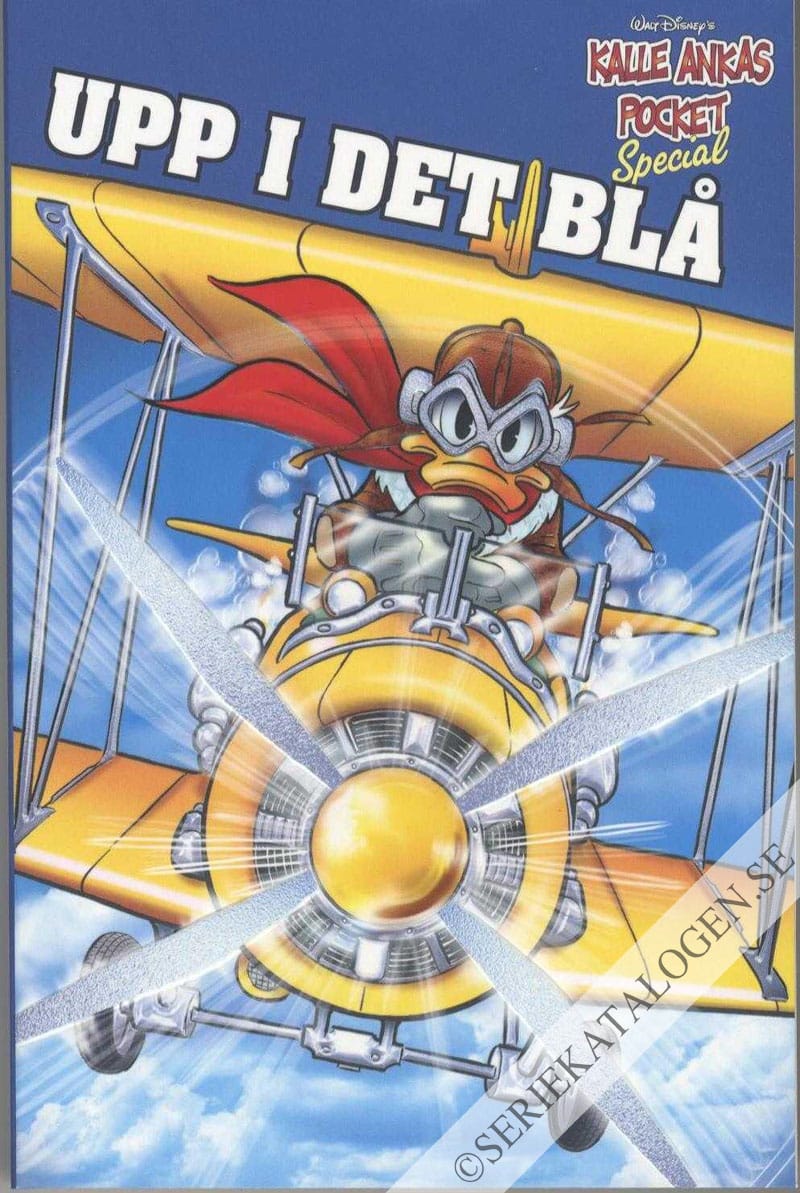 Framsida på Kalle Ankas pocket special Upp i det blå (2018)