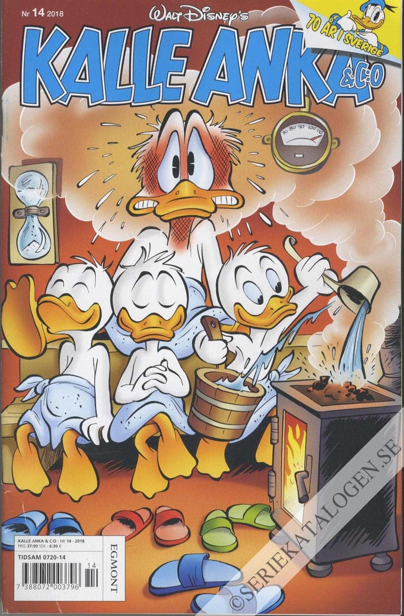 Framsida på Kalle Anka & C:o #14 (2018)