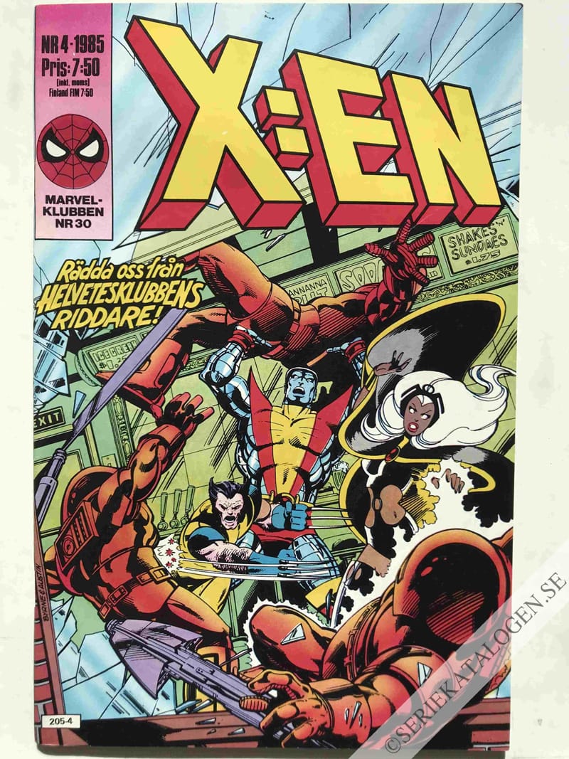 Framsida på X:en #4 (1985)