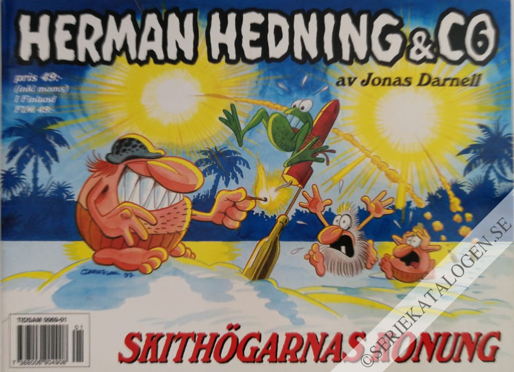 Framsida på Herman Hedning & co Skithögarnas konung (1997)