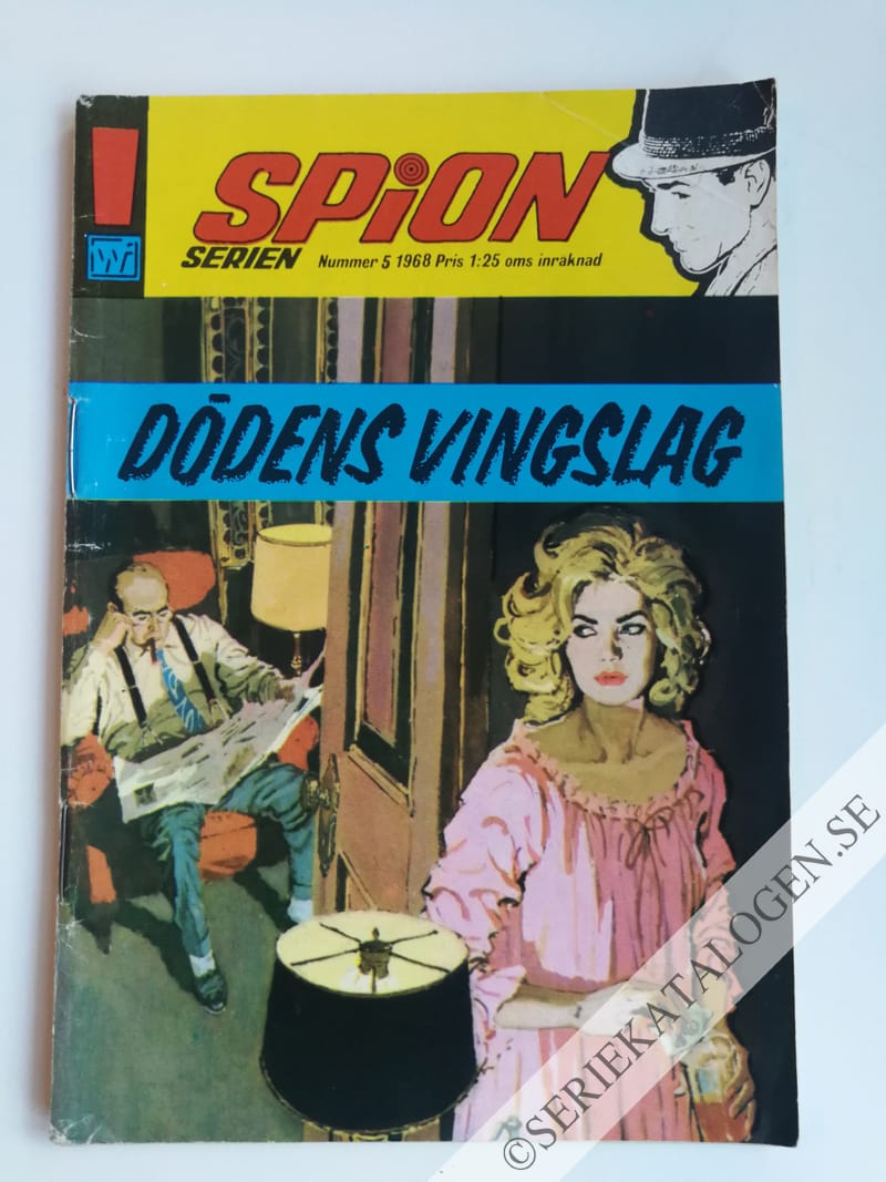 Framsida på Spionserien Dödens vingslag (1968)