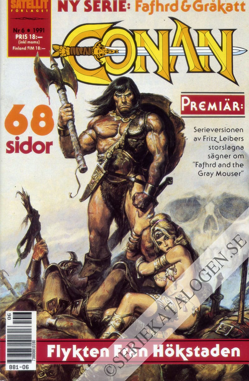 Framsida på Conan barbaren #6 (1991)