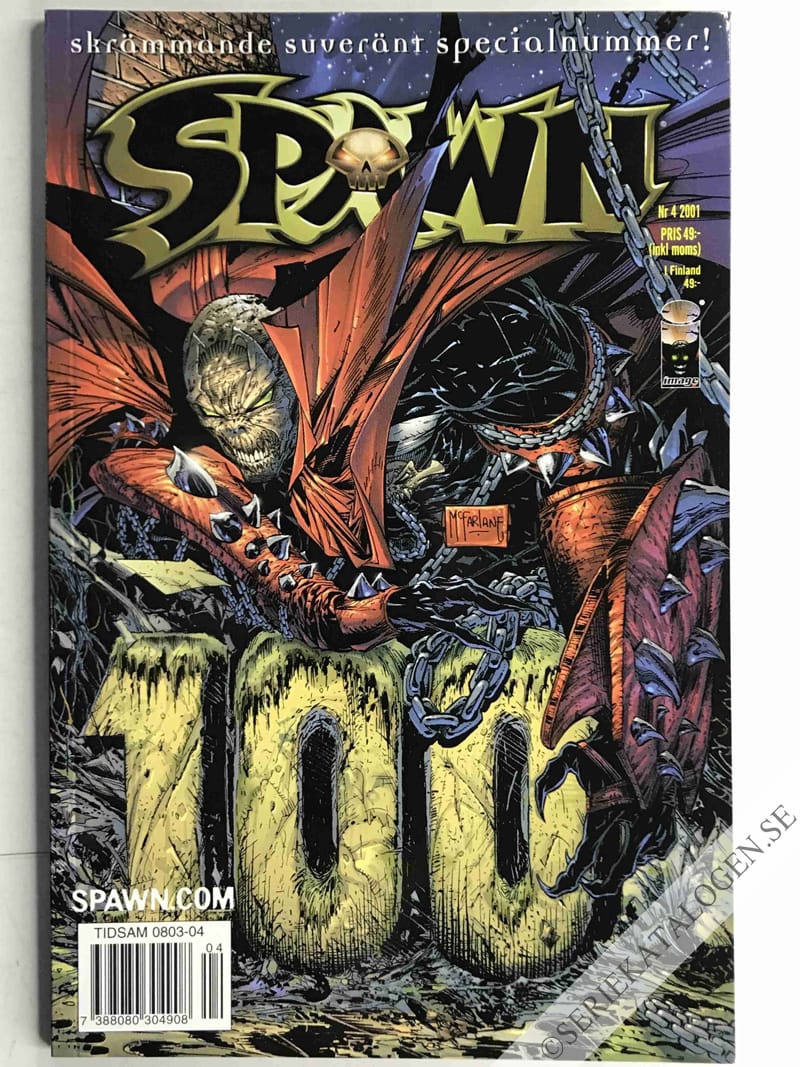Framsida på Spawn #4 (2001)