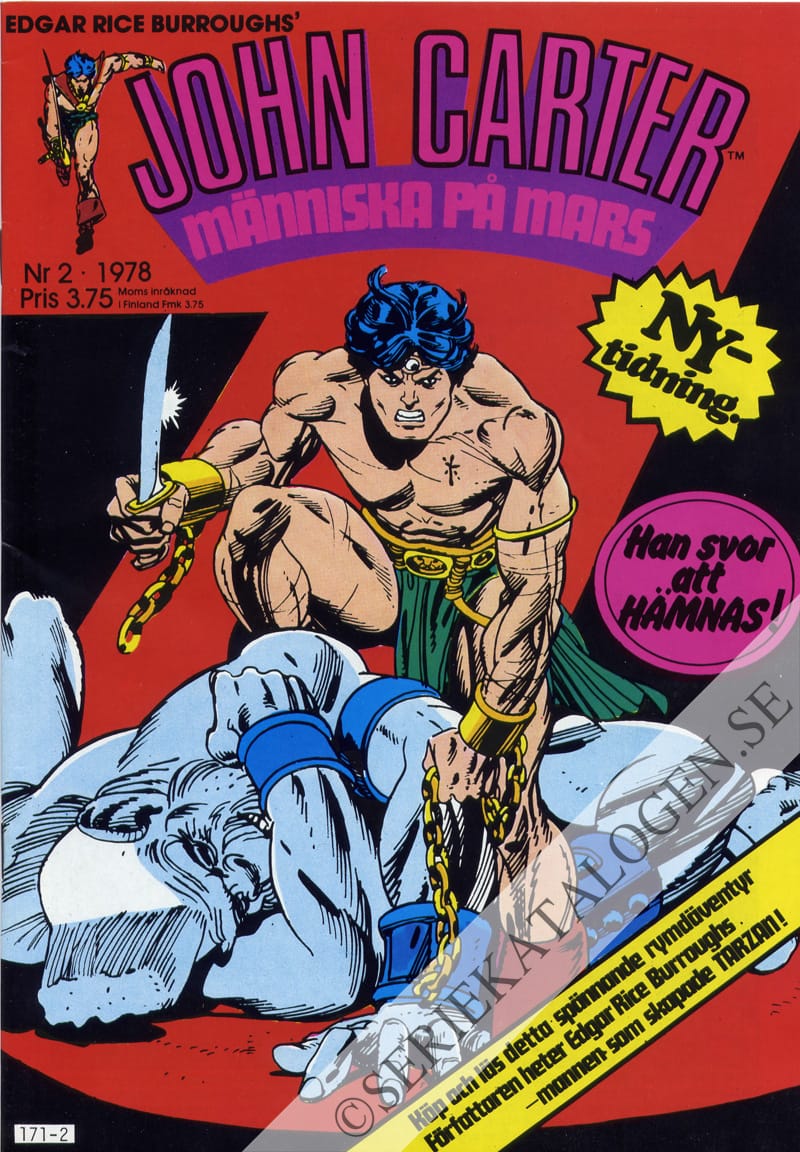 Framsida på John Carter #2 (1978)