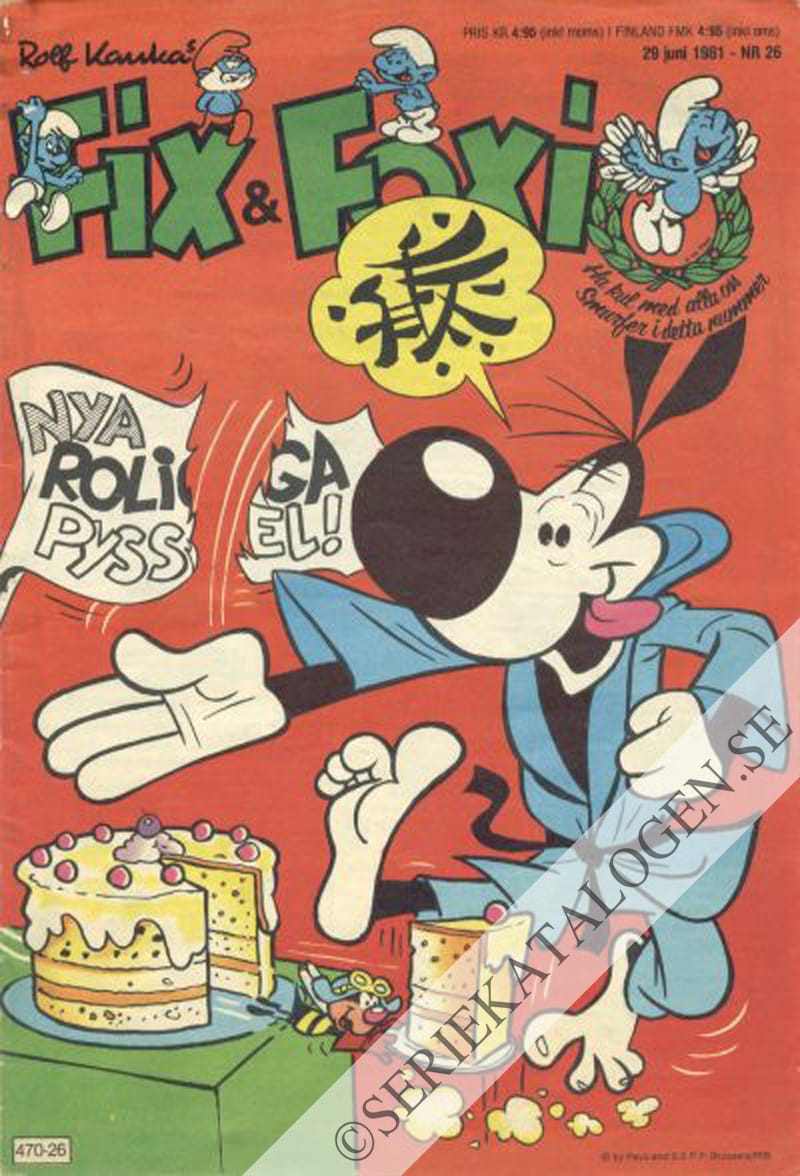 Framsida på Fix och Foxi #26 (1981)