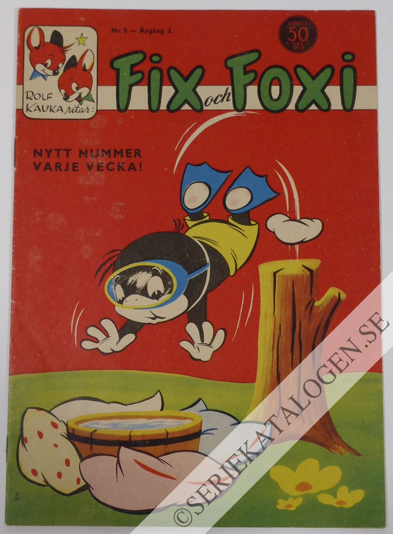 Framsida på Fix och Foxi #5 (1959)