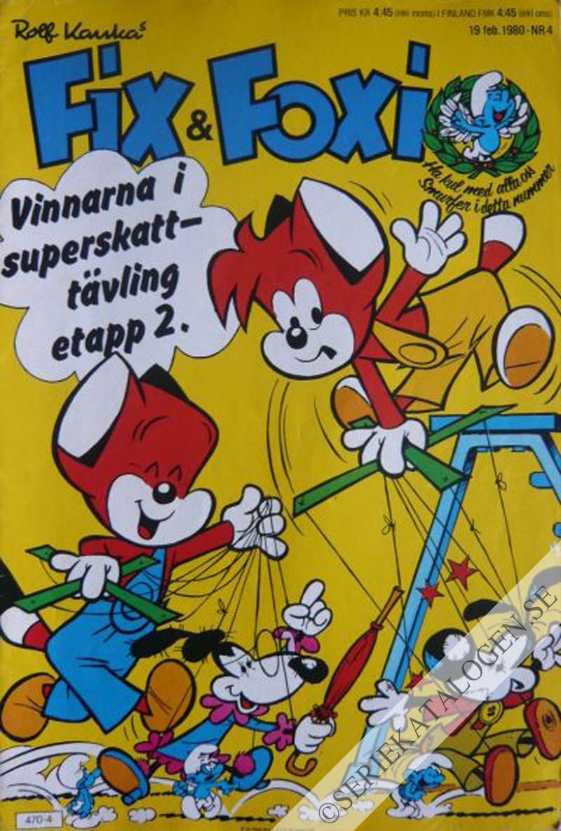 Framsida på Fix och Foxi #4 (1980)