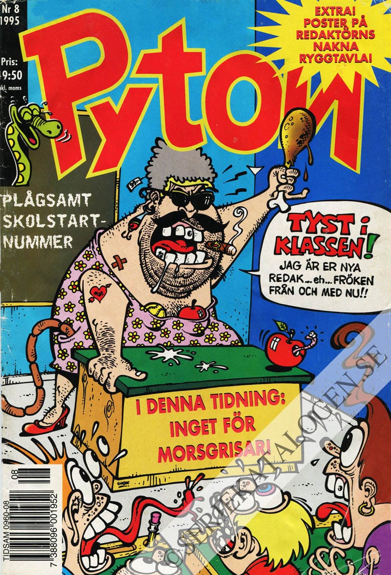 Framsida på Pyton #8 (1995)