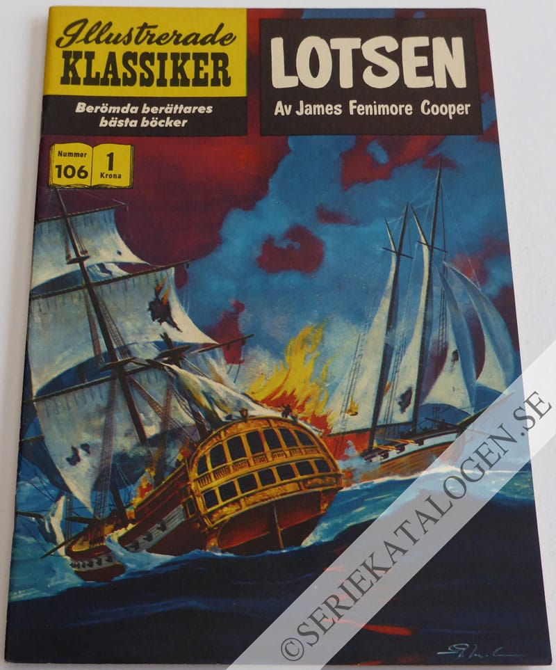 Framsida på Illustrerade Klassiker #106 - Lotsen (1960)