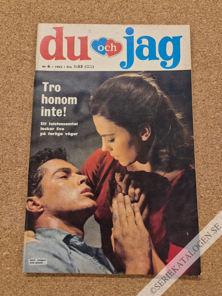 Framsida på Du och jag #6 (1962)
