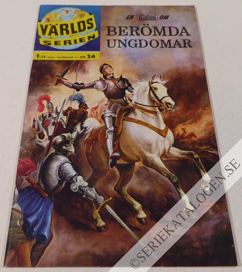 Framsida på Världsserien Berömda ungdomar (1962)