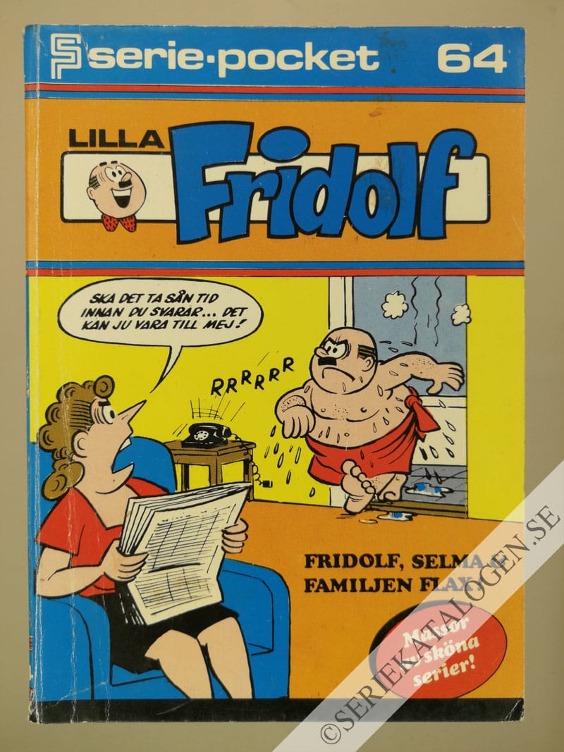 Framsida på Seriepocket #64 - Lilla Fridolf (1978)