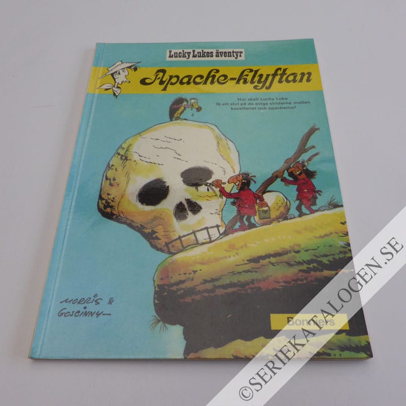 Framsida på Lucky Lukes äventyr Apache-klyftan (1972)