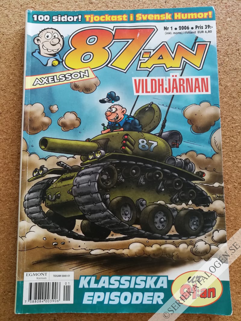 Framsida på 87:an Axelsson #1 (2006)