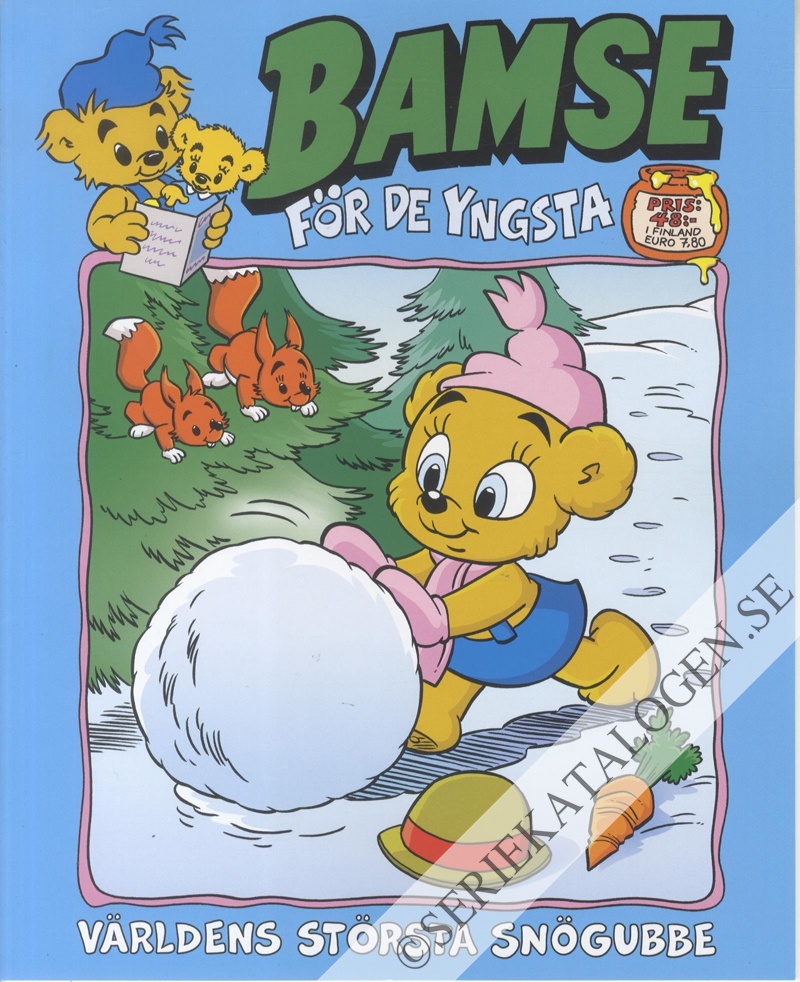 Framsida på Bamse för de yngsta #1 - Världens största snögubbe (2025)