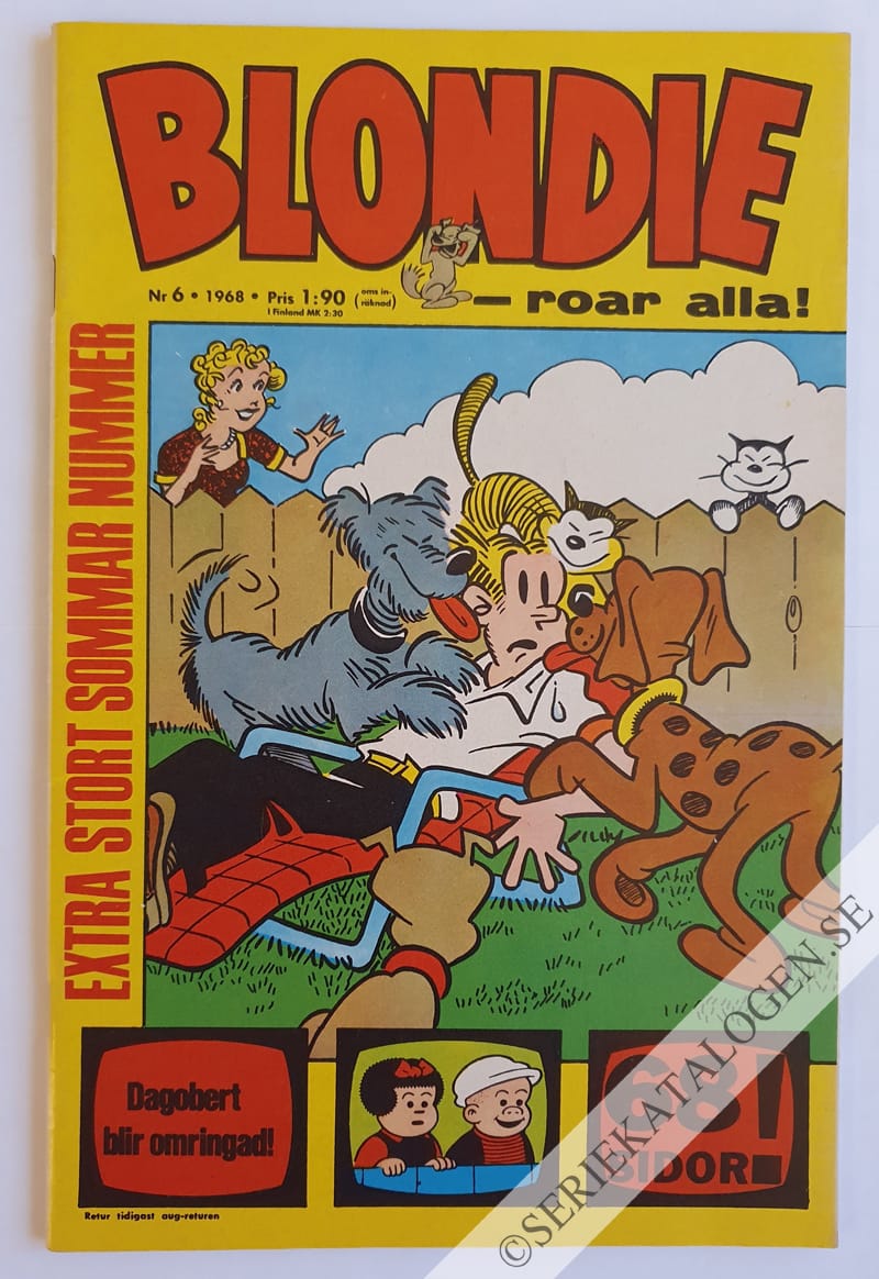 Framsida på Blondie #6 (1968)