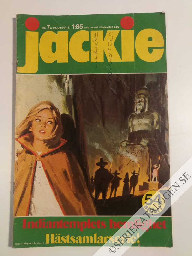 Framsida på Jackie #7 (1972)