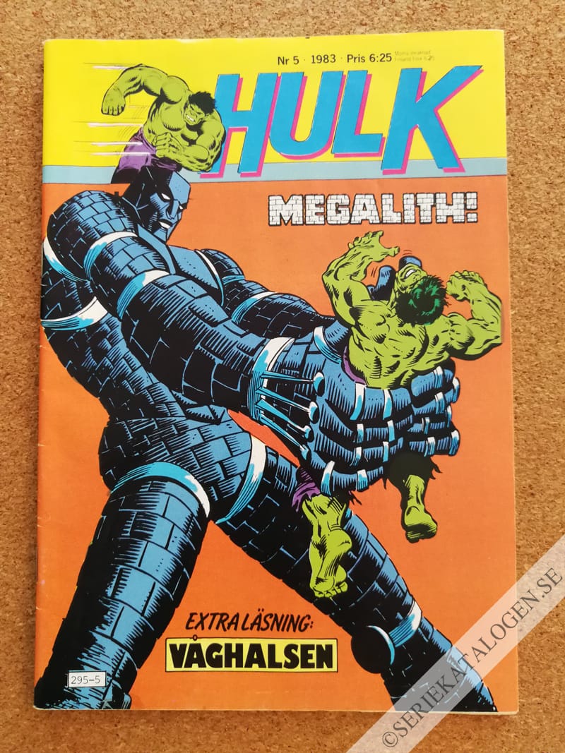 Framsida på Hulk #5 (1983)