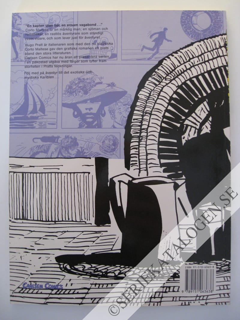 Baksida på Äventyr i Karibien (1992)