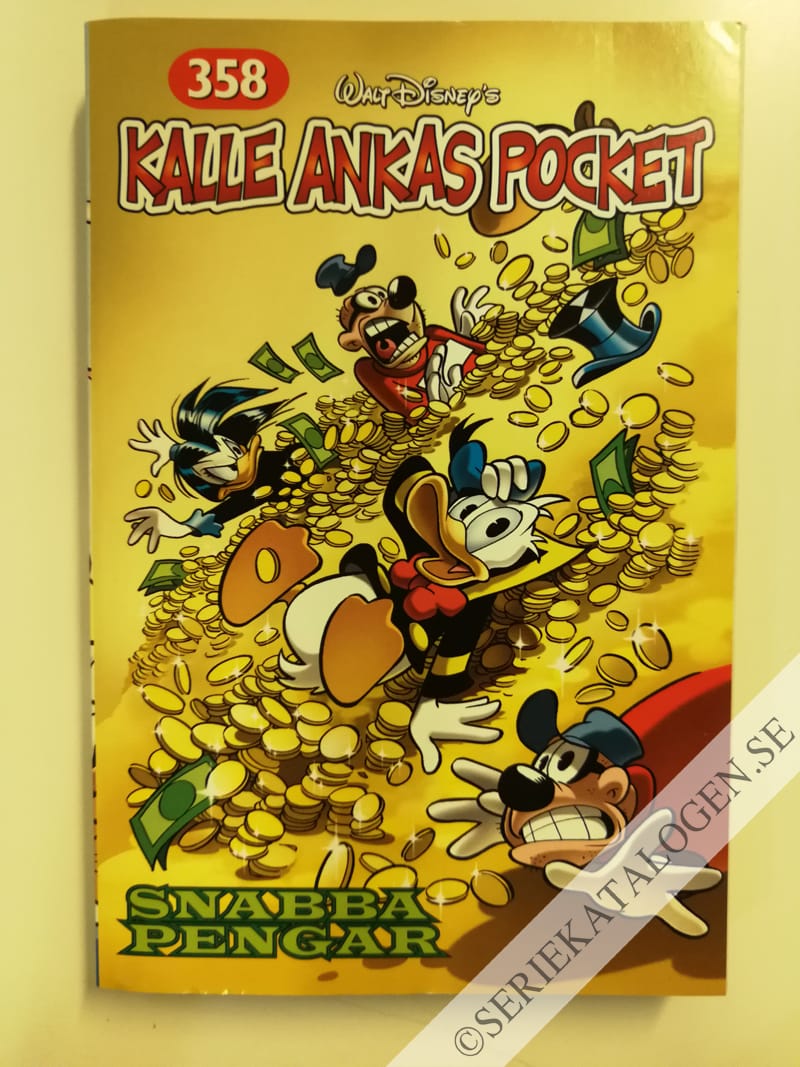 Framsida på Kalle Ankas pocket #358 - Snabba pengar (2009)