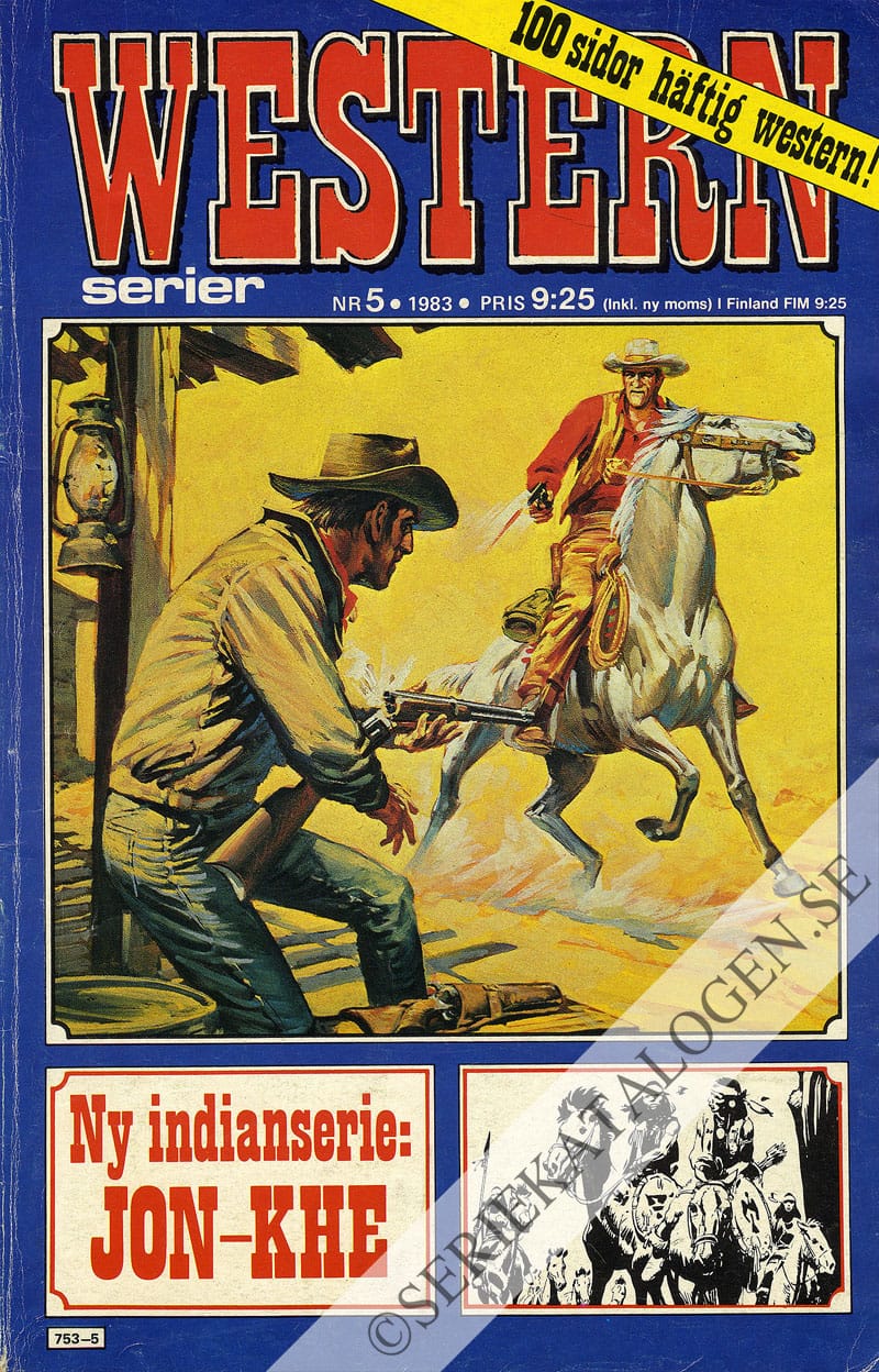 Framsida på Westernserier #5 (1983)