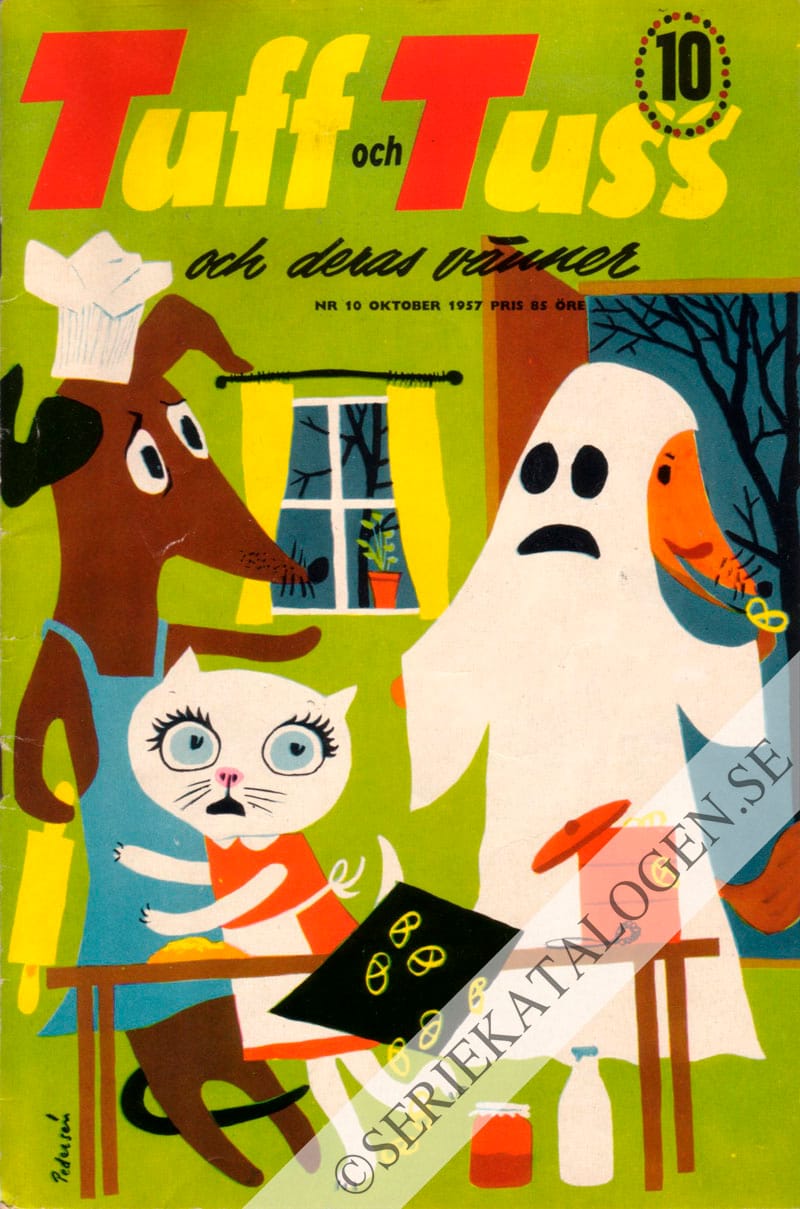 Framsida på Tuff och Tuss och deras vänner #10 (1957)