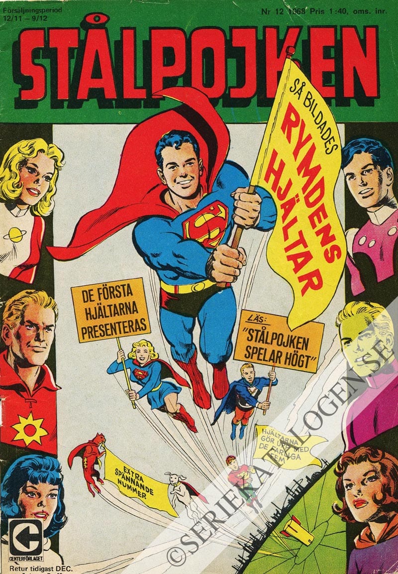 Framsida på Stålpojken #12 (1968)