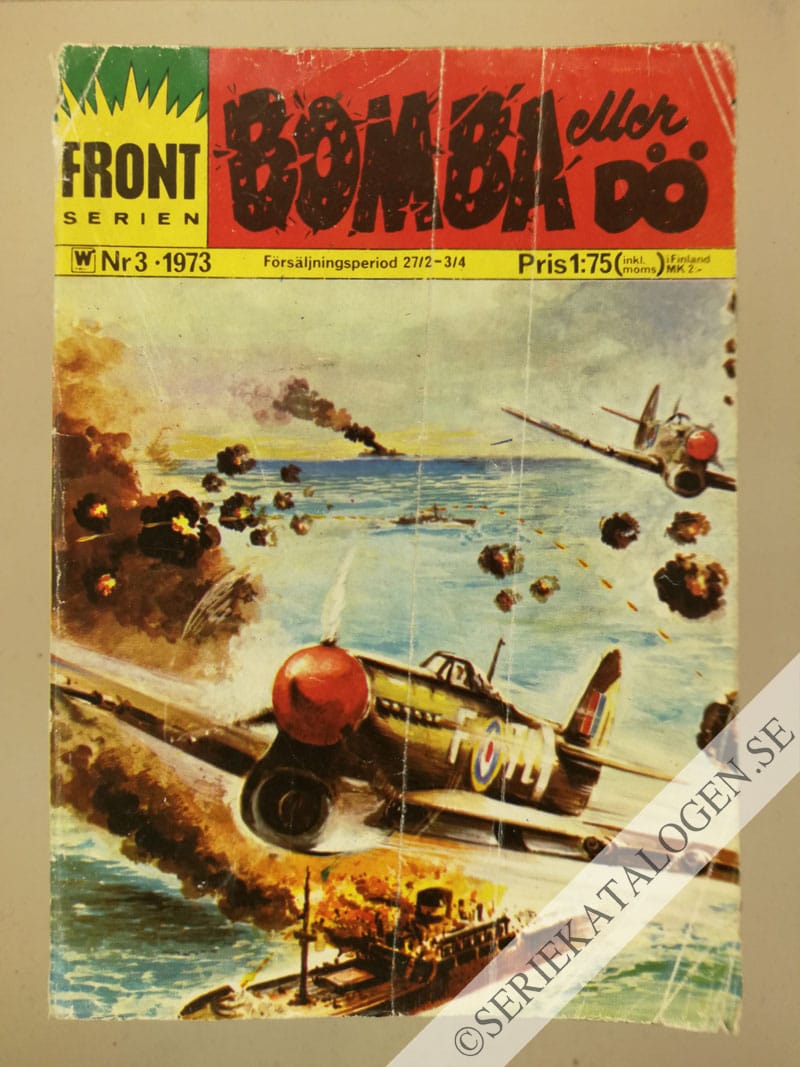 Framsida på Frontserien #3 - Bomba eller dö (1973)