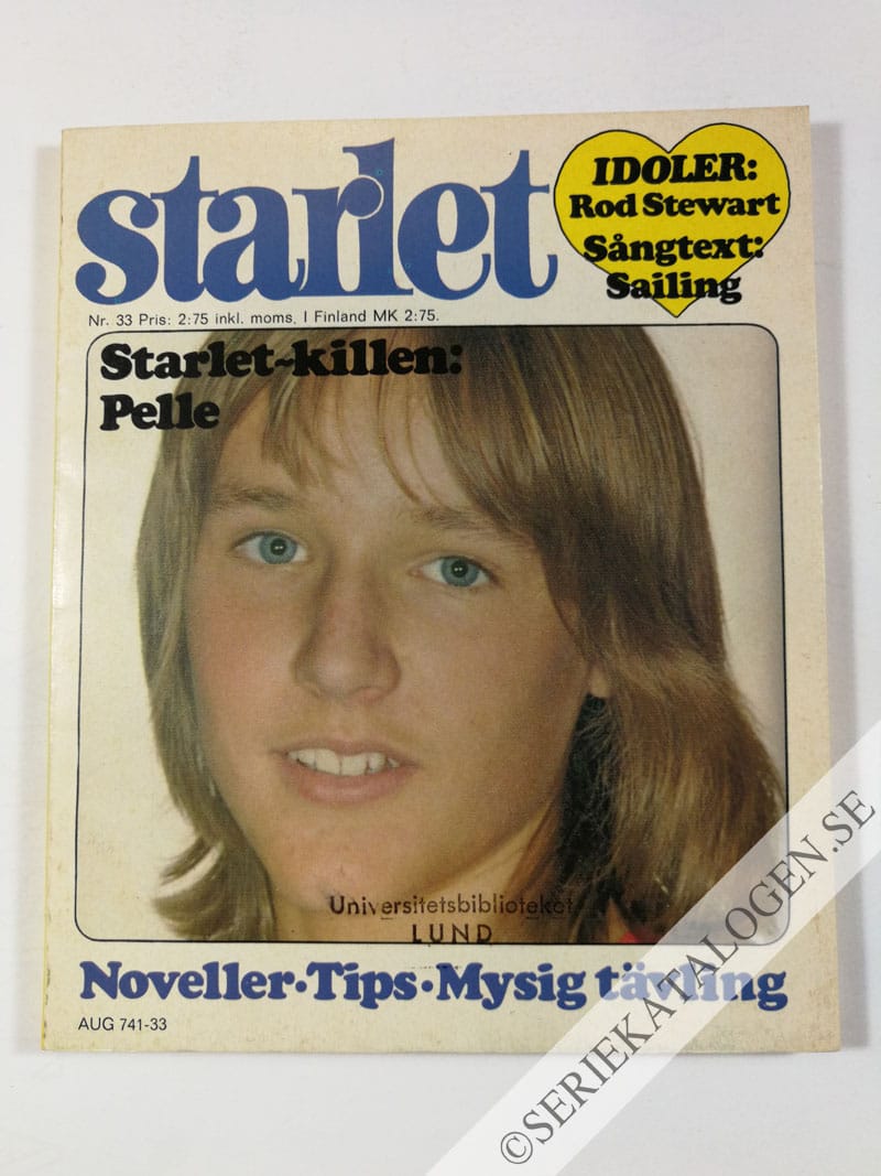 Framsida på Starlet #33 (1976)