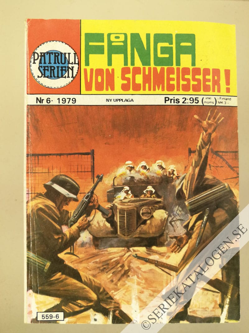 Framsida på Patrullserien Fånga von Schmeisser! (1979)