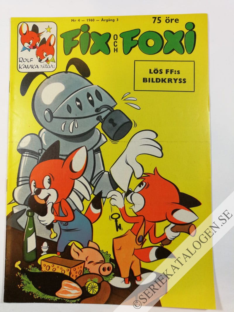 Framsida på Fix och Foxi #4 (1960)