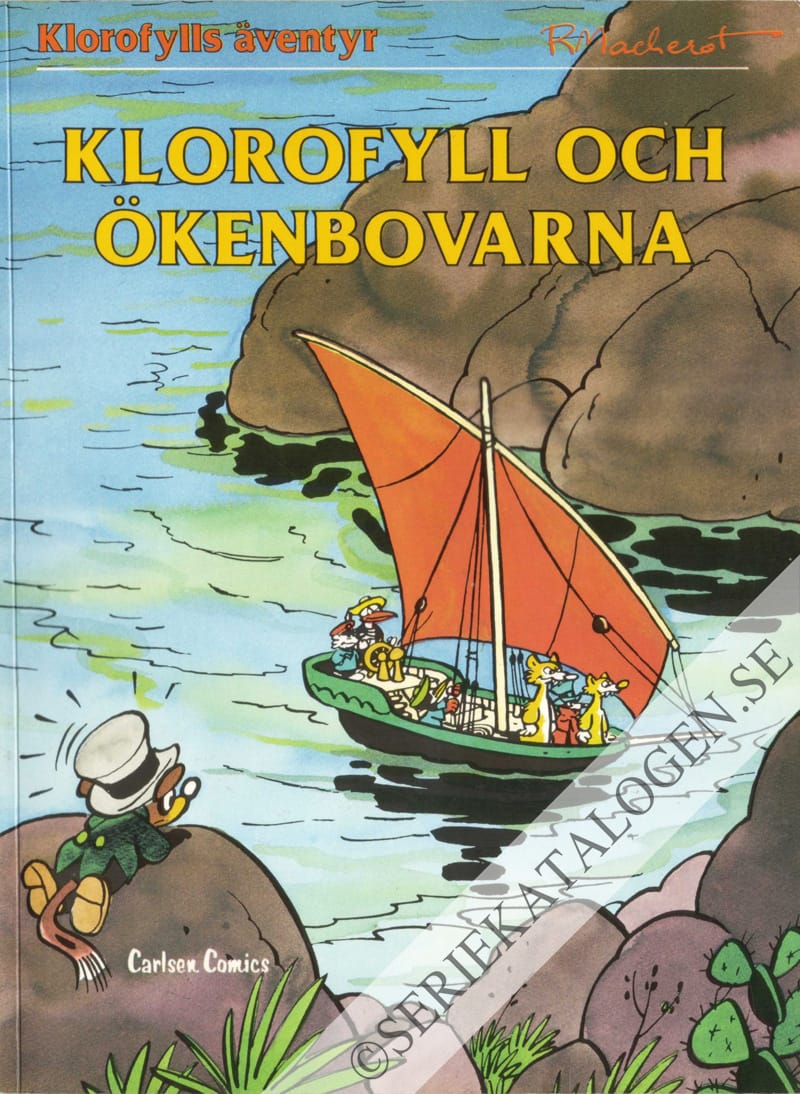 Framsida på Klorofylls äventyr Klorofyll och ökenbovarna (1980)