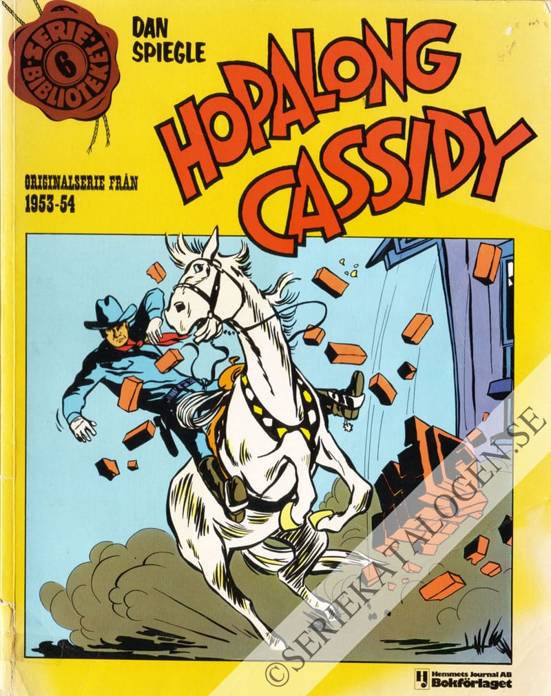 Framsida på Seriebiblioteket Hopalong Cassidy 1953-54 (1977)