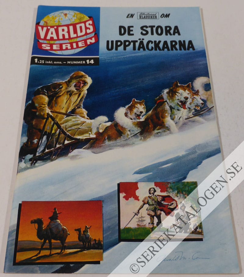 Framsida på Världsserien De stora upptäckarna (1961)