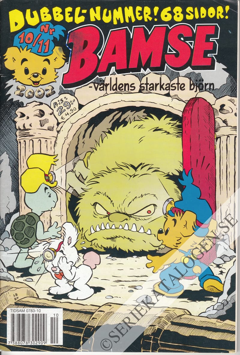Framsida på Bamse #10-11 (2002)