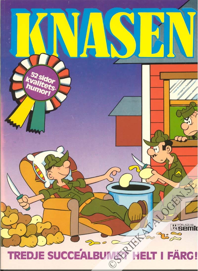 Framsida på Knasen Tredje succéalbumet helt i färg (1980)