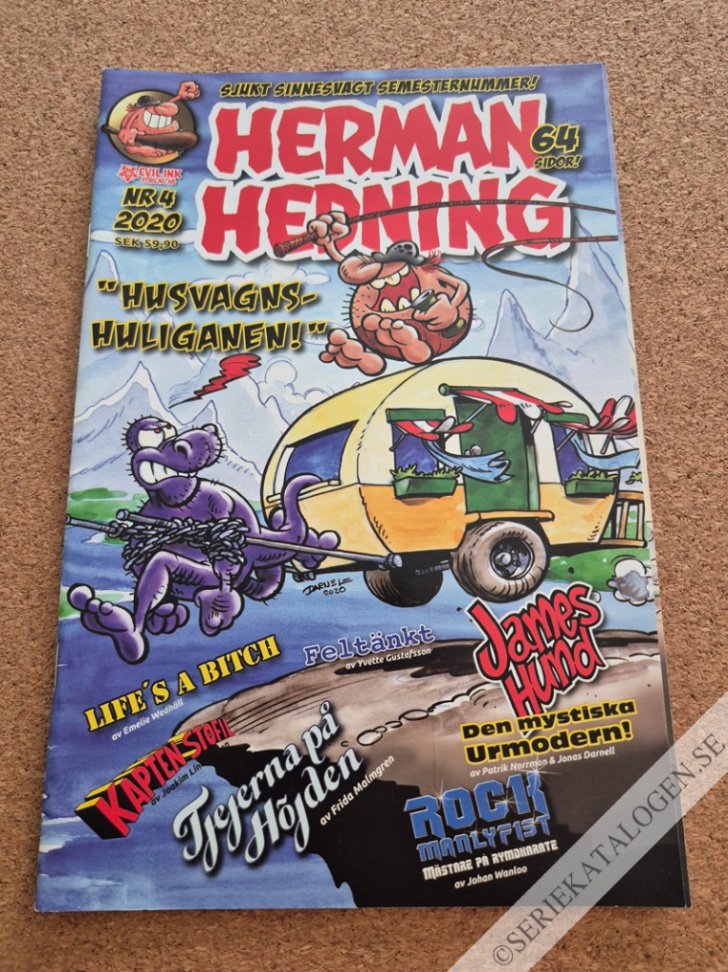 Framsida på Herman Hedning #4 (2020)