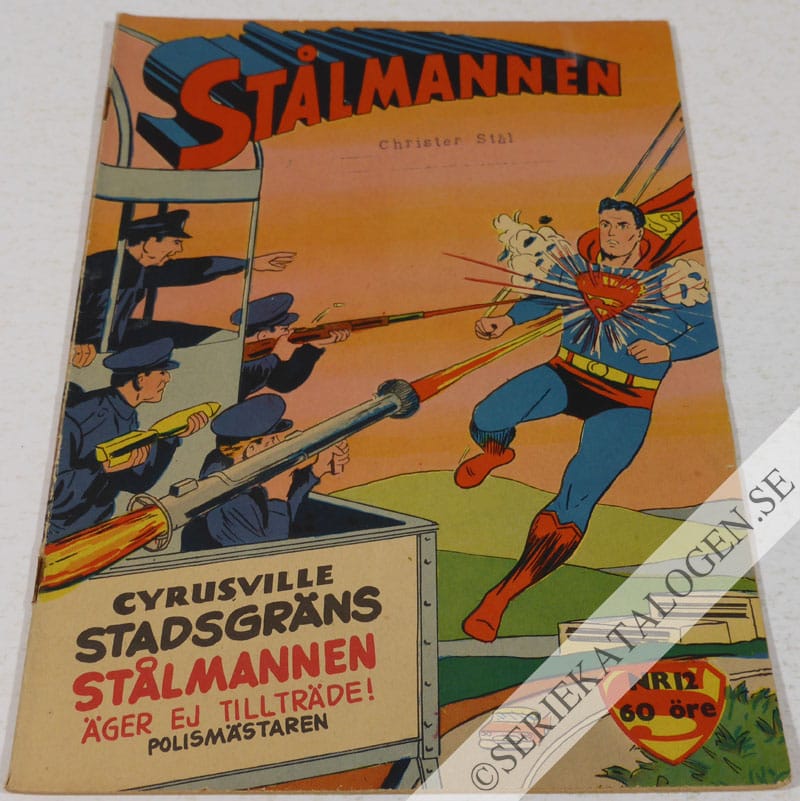 Framsida på Stålmannen #12 (1959)