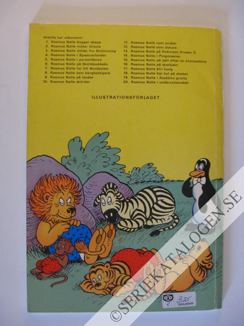 Baksida på Rasmus Nalle i sjusovarlandet (1967)