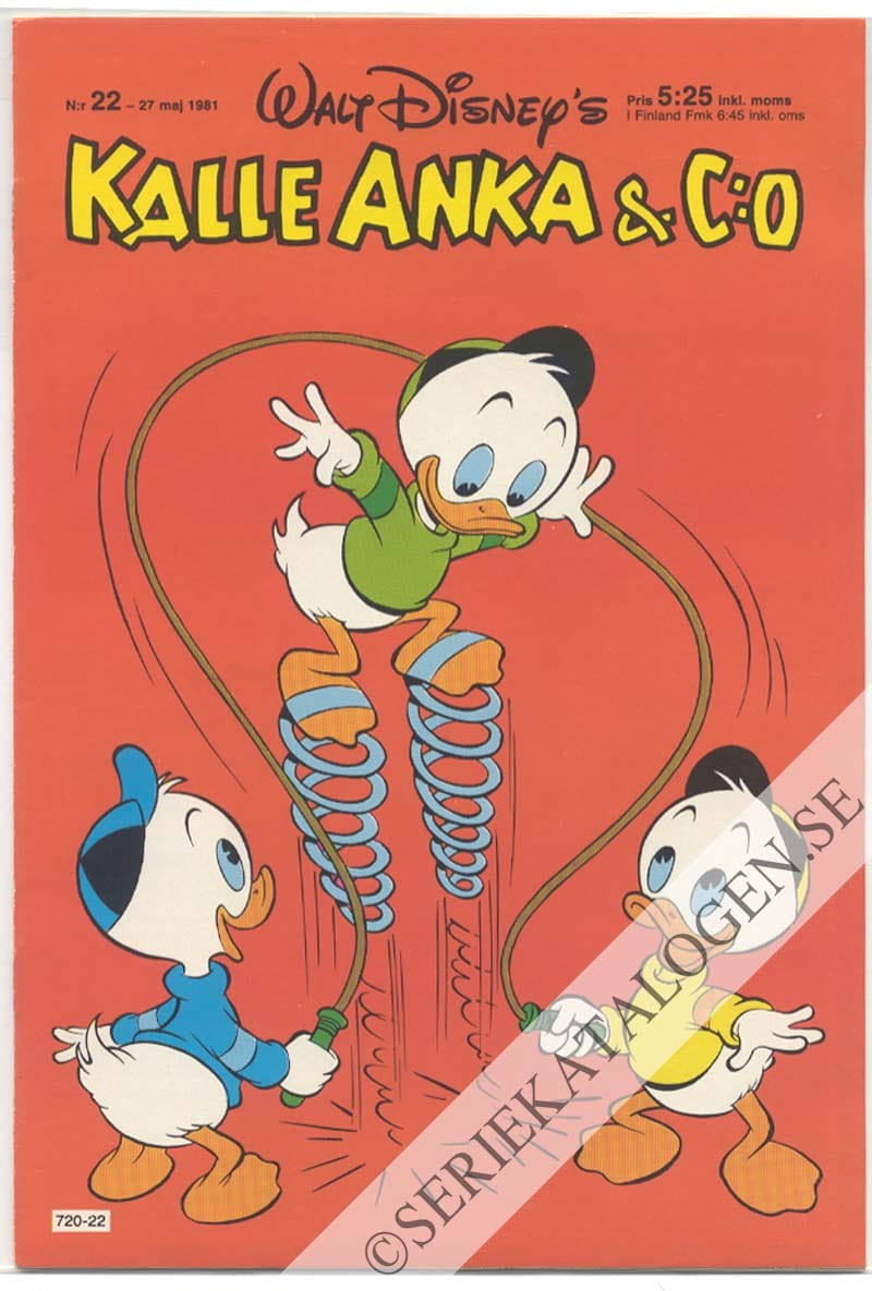 Framsida på Kalle Anka & C:o #22 (1981)