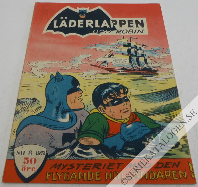Framsida på Läderlappen och Robin #8 (1951)