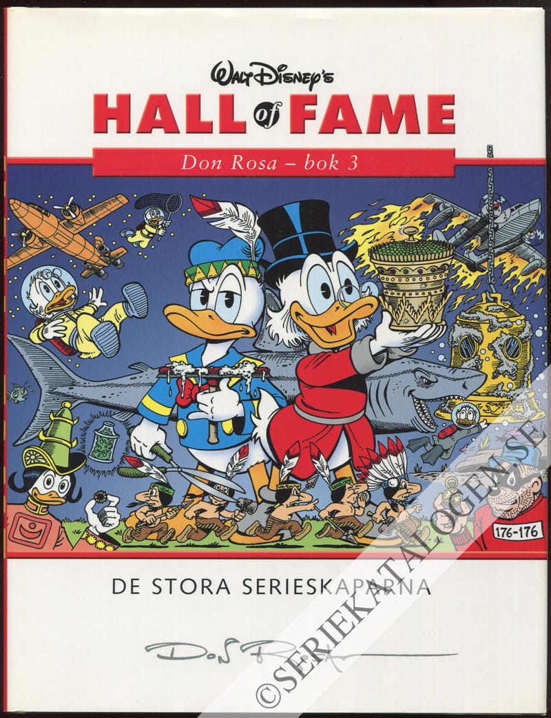 Framsida på Walt Disney's Hall of fame - De stora serieskaparna Don Rosa - bok 3 (2005)