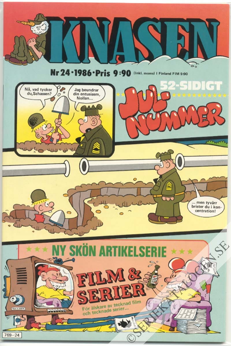 Framsida på Knasen #24 (1986)