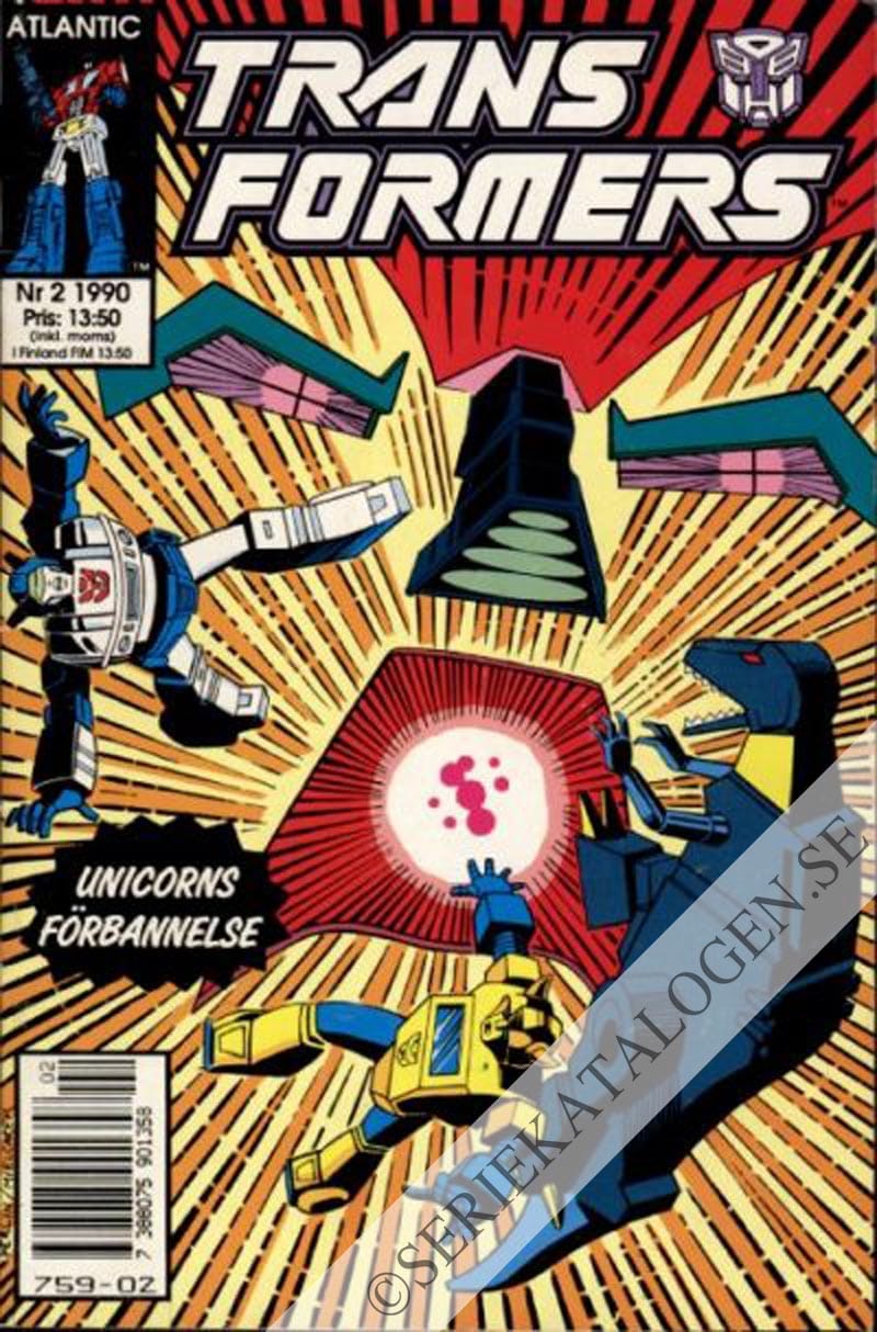 Framsida på Transformers #2 (1990)