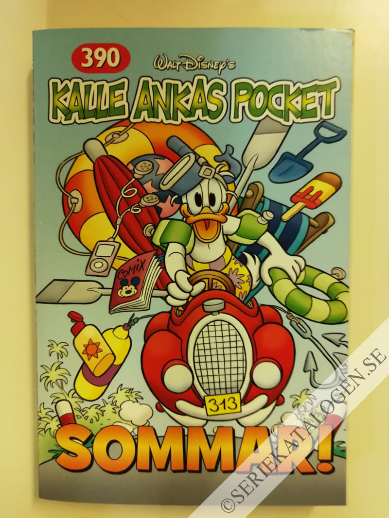 Framsida på Kalle Ankas pocket #390 - Sommar! (2011)