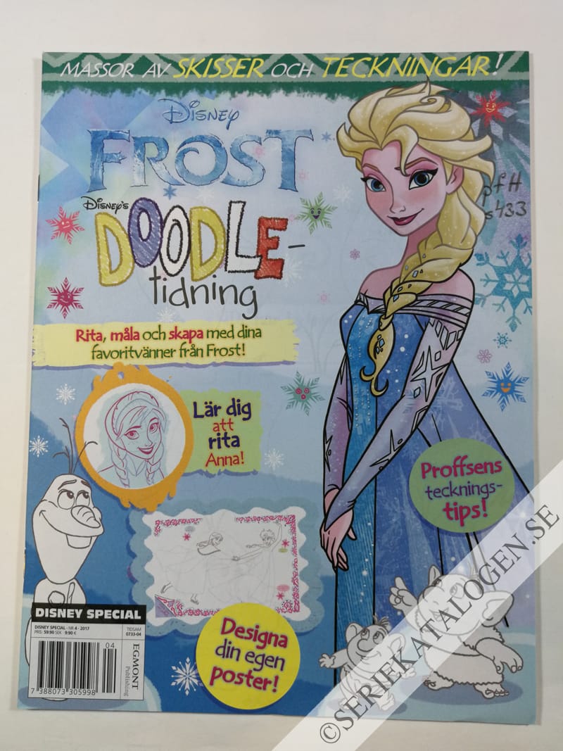 Framsida på Disney special Frost - Doodletidning (2017)