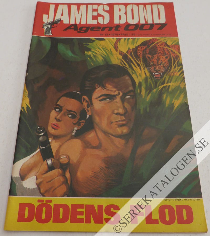 Framsida på James Bond agent 007 Dödens flod (1970)